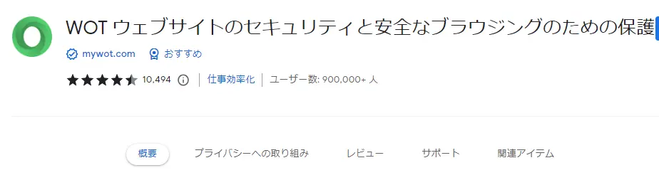 GOOGLEはWOTを推奨しています