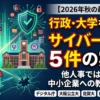 2026年秋の大学のサイバーインシデント