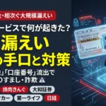 2026年秋情報漏洩サービス業