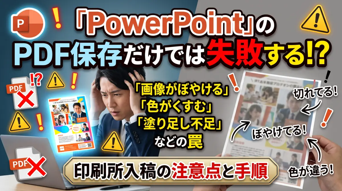 PowerPoint からPDF を作る時の注意