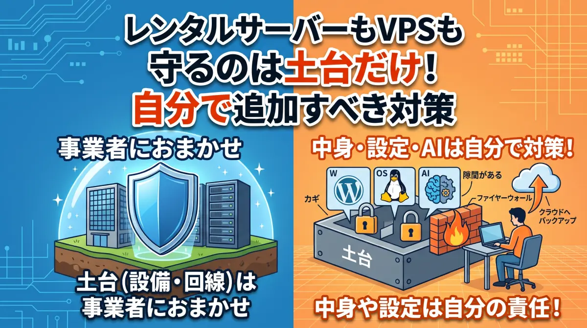 サーバーのセキュリティは自分で守る