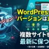 ワードプレスのバージョンは丸見え